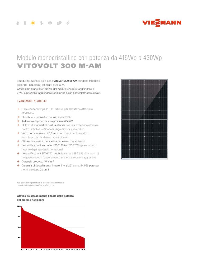 Modulo monocristallino VITOVOLT 300 M-AM